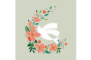 Vector drawing, Christian cross with, an Illustration by Mila Di Art