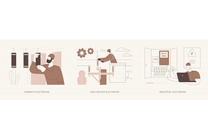 Electrician service isolated cartoon, a Person Illustration by Visual Generation