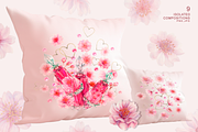 Cherry Blossom Hearts, a Decorative Illustration by EL_SUHOVA (Thumbnail 11 of 15)