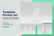 10 Tumbler Drinking Jar Mockup Set, a Cups & Container Mockup by shahsoft (Thumbnail 1 of 2)