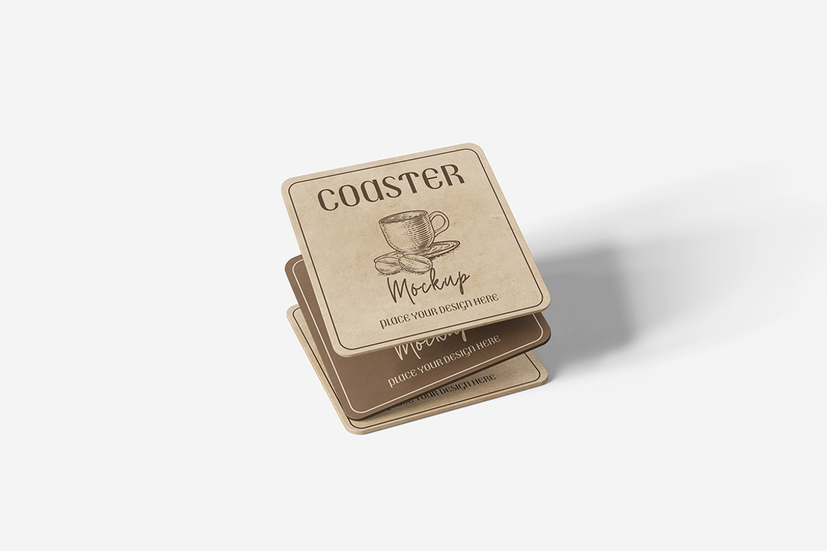 Coaster Mockup, a Product Mockup by MrLetters (Photo 2 of 5)