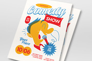 Yellow Quirky Comedy Show Flyer Set, a Flyer Template by graphicook (Thumbnail 2 of 3)
