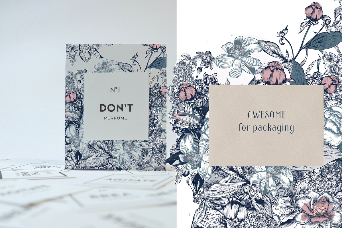 TOILE DE JOUY vector patterns set, a Pattern Graphic by FleurArt (Photo 8 of 9)