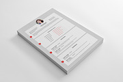 Flat Resume, a Resume Template by Graphicalark (Thumbnail 2 of 4)