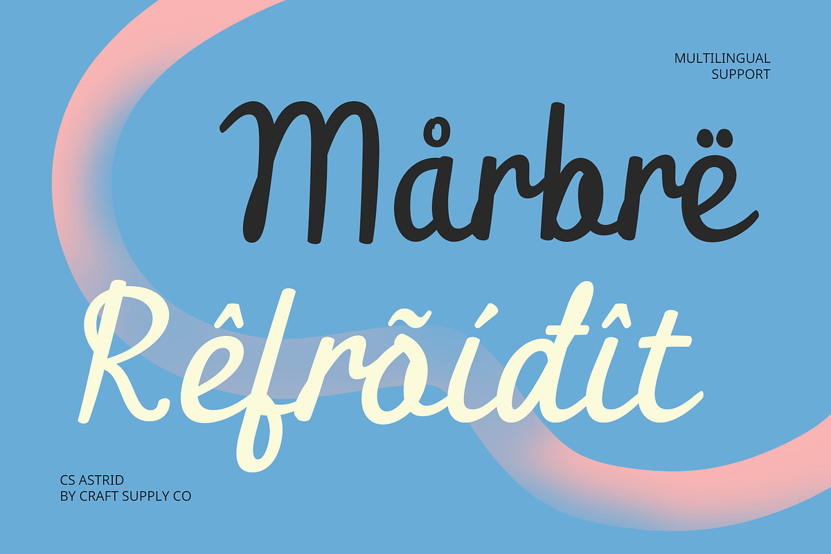 CS Astrid – Script Font, a Script Font by Craft Supply Co. (Photo 5 of 8)