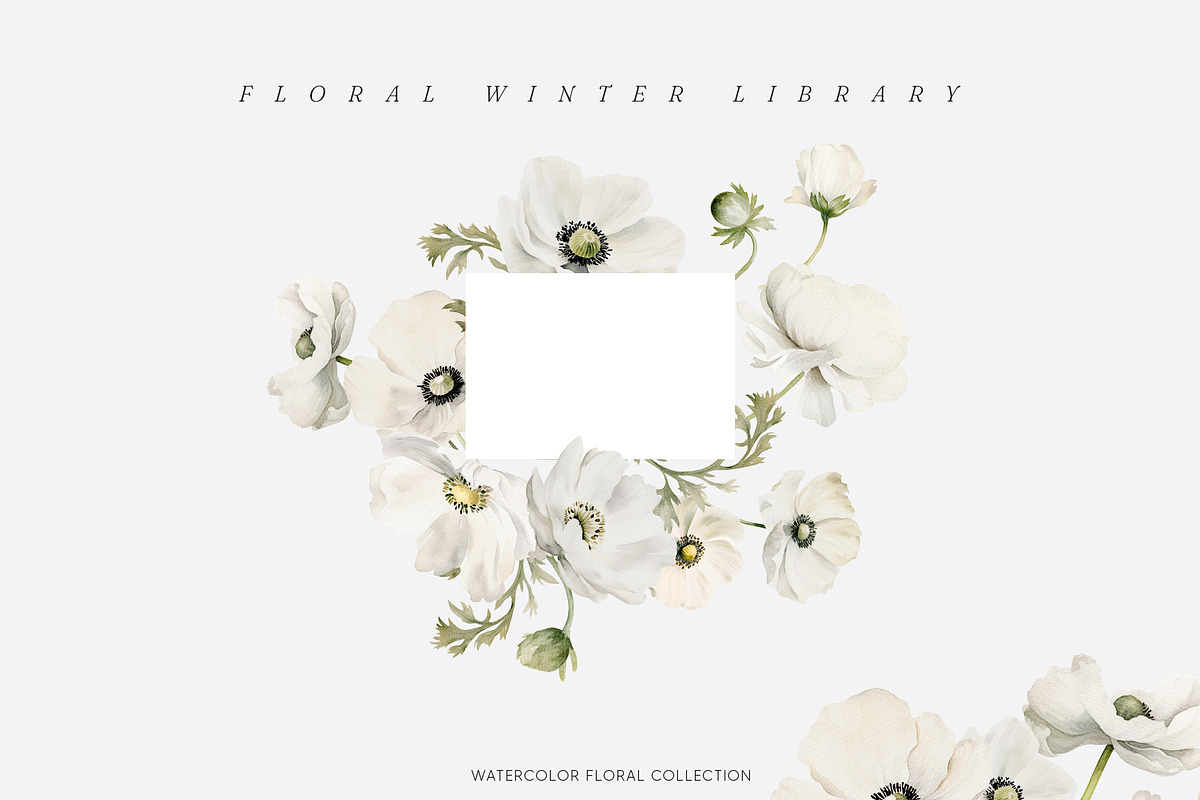 FLORAL WINTER BOX Watercolor Bundle, a Seasonal Illustration by Muse Artist (Photo 94 of 95)