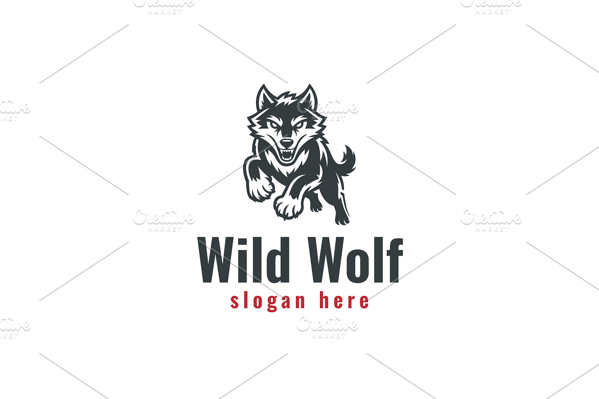 Wild Wolf Logo, a Branding & Logo Template by Pixes
