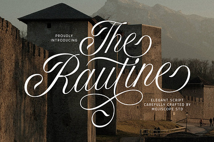 MCO - The Rautine, a Script Font by Mojiscope Studio