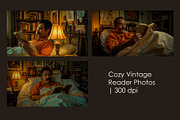 Cozy Vintage Reader Photos, a Person Illustration by StockVerse Creative (Thumbnail 1 of 4)