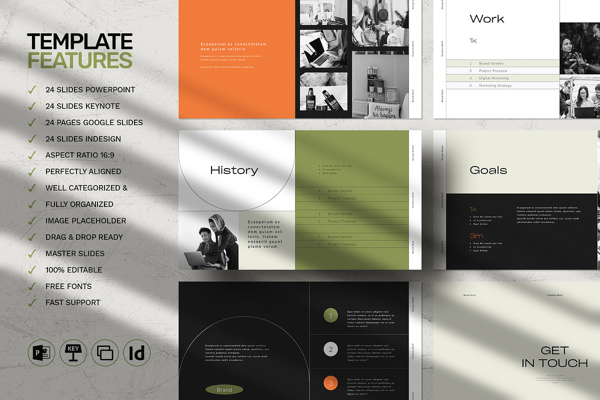 Creative Brief Template, a Presentation Template by White Graphic (Photo 2 of 7)
