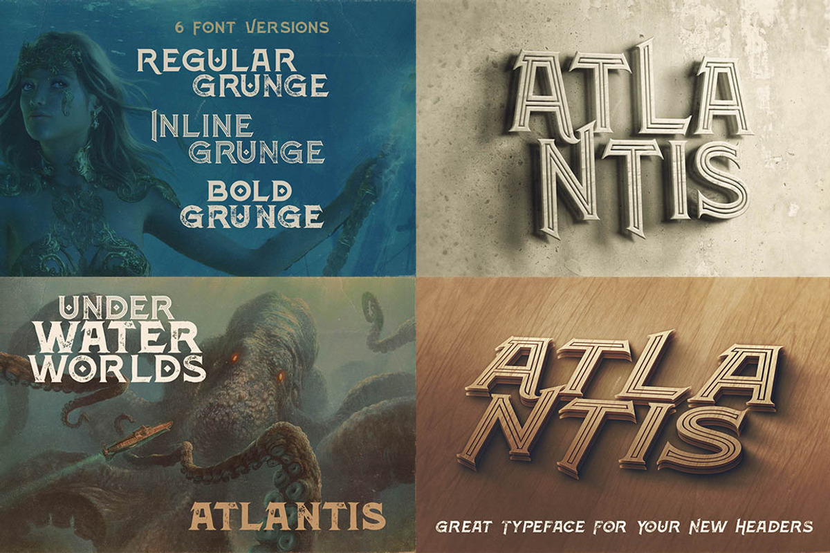 SALE 14 Display Fonts - 84 Fonts preview 7