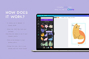 Cats and Flowers Illustrations, an Animal Illustration by AlekseliArt (Thumbnail 5 of 11)