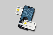 iPhone and Credit Card Mockup, an iPhone Mockup by AnasStudio (Thumbnail 10 of 13)