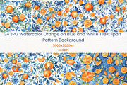 24JPG WATERCOLOR ORANGE ONWHITE BLUE, a Background Graphic by Vachira Digital Studio (Thumbnail 3 of 3)