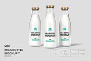 Milk Bottle - Mockup, a Product Mockup by Rometheme Std (Thumbnail 1 of 5)