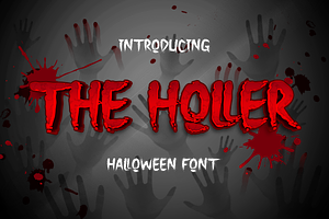 The Holler A Halloween Font