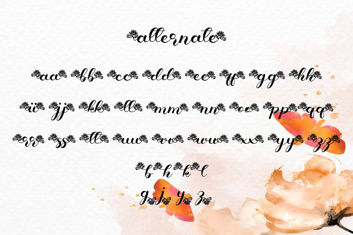 Sayla - Script Font, a Script Font by Densu Creative (Photo 6 of 6)