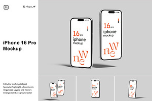 iPhone 16 Pro Mockup, an iPhone Mockup by Amigos__46