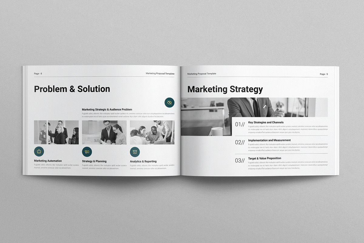 Marketing Proposal Template, a Brochure Template by E-Type (Photo 4 of 7)