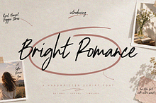 Bright Romance handwritten script