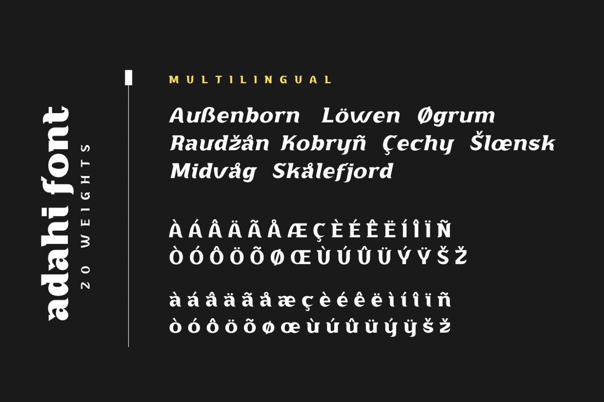 Adahi, a Sans Serif Font by productype1 (Photo 14 of 15)