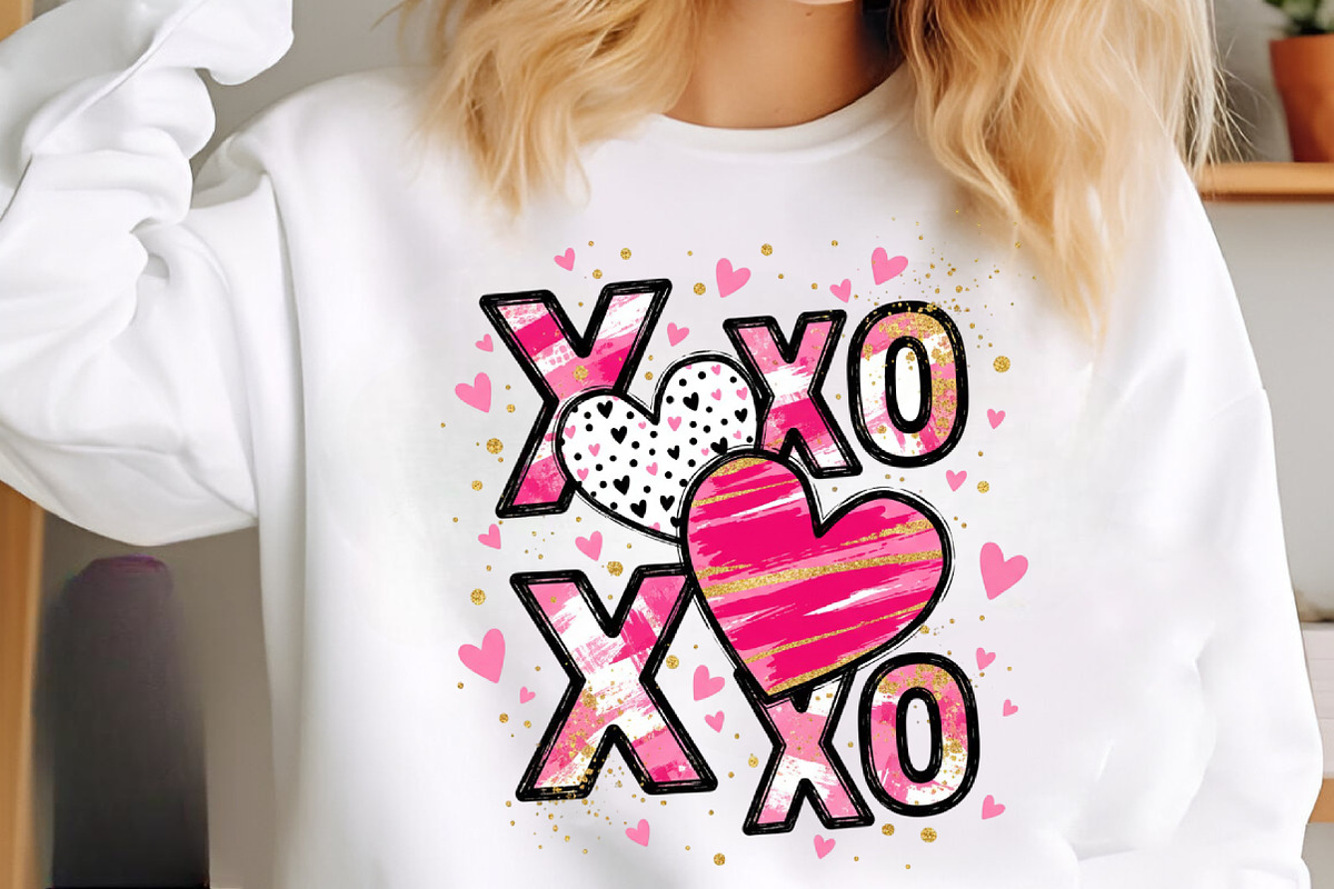 XOXO Valentine Day Heart PNG, an Illustration by SinaCreation (Photo 11 of 11)