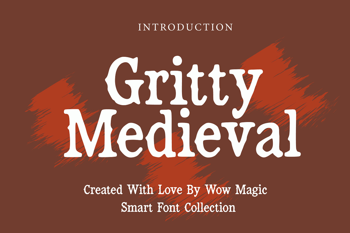Gritty Medieval, a Serif Font by Wow Magic (Photo 1 of 3)