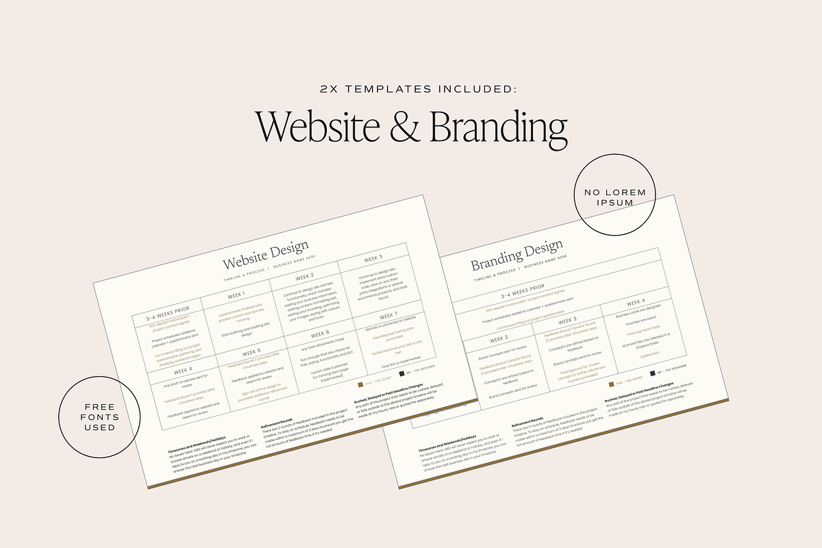 Design Process & Timeline Template, a Presentation Template by January Made Design (Photo 2 of 2)