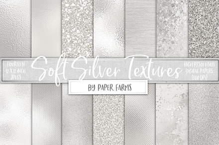 Silver foil and glitter, a Texture Graphic by Paper Farms