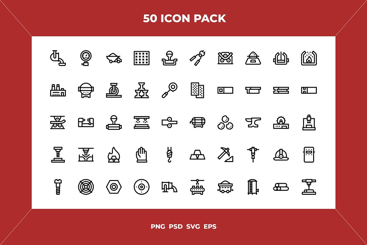 Metallurgy icons, an Outline Icon by Wencory (Photo 1 of 2)
