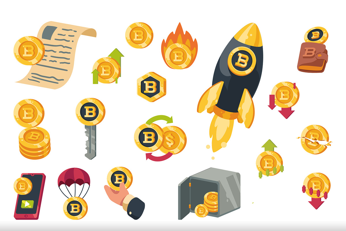 Cryptocurrency Icon Set