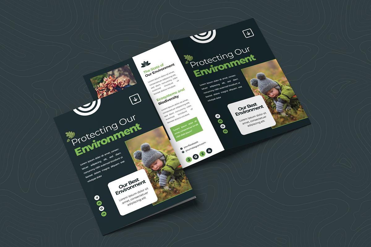 Protect Our Environment Bifold Broch, a Brochure Template by Esensifiksi.studio (Photo 2 of 3)