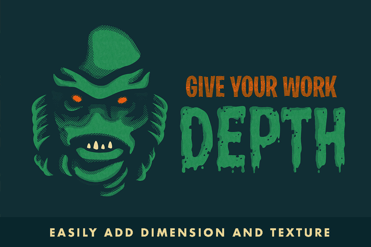 Horrific Halftones for Affinity, a Brush Add-On by RetroSupply Co. (Photo 6 of 21)