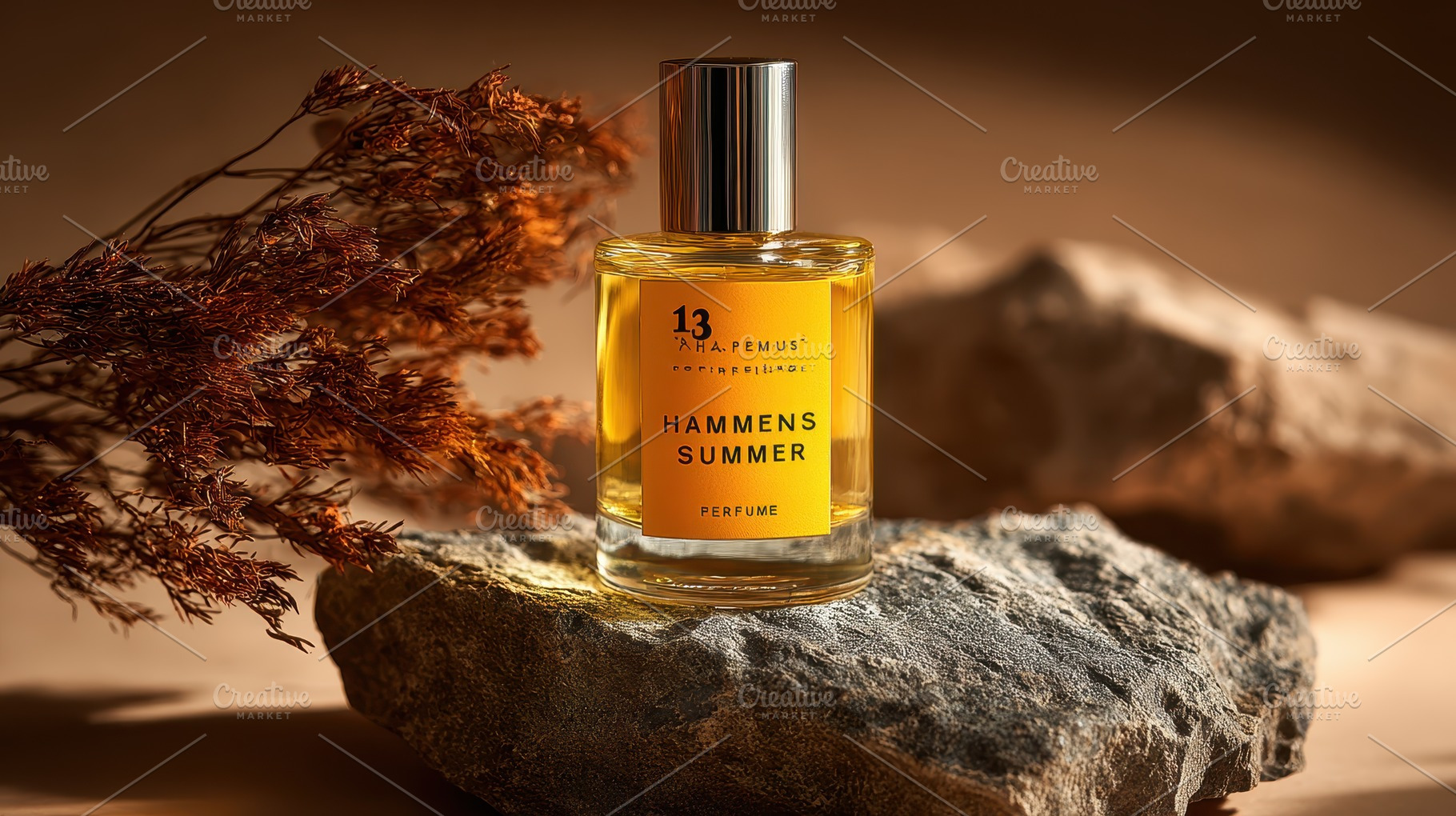 Hammens Summer Perfume Bottle on Roc, a Photo by Pixeness Studio