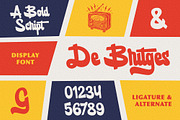 De Britges - Retro Bold Script, a Script Font by Edignwn Type (Thumbnail 8 of 8)