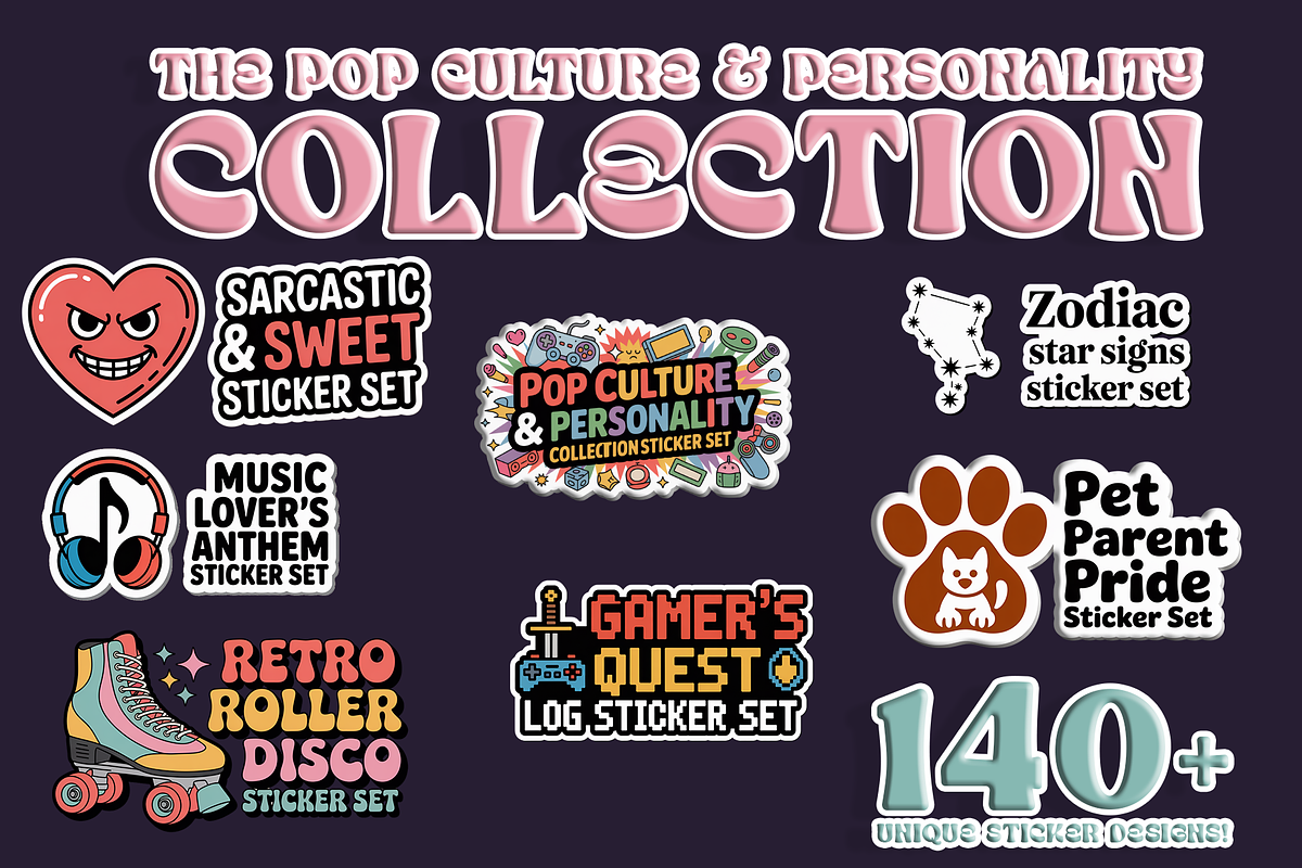 The Grand master Sticker Collection, a Graphic by Jakayla Digital Co (Photo 5 of 6)