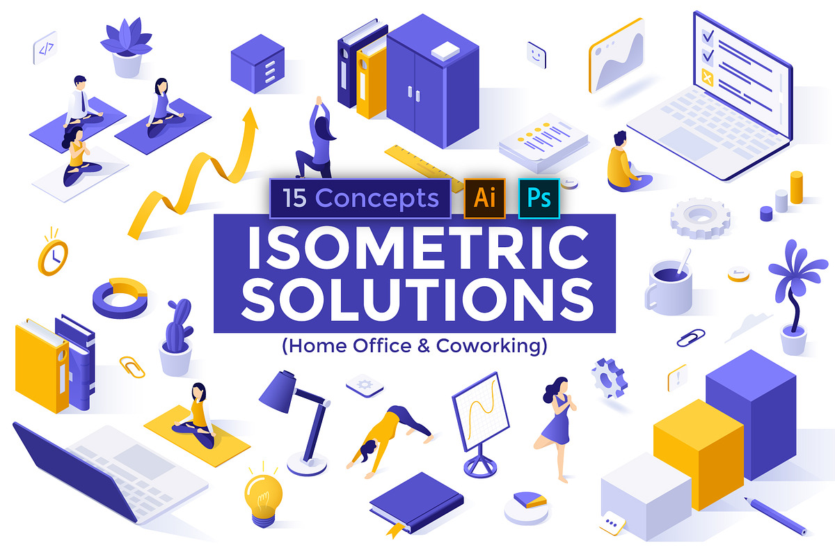 Isometric Solutions Mini. Part 22, a Person Illustration by Andrew Kras Design (Photo 1 of 17)