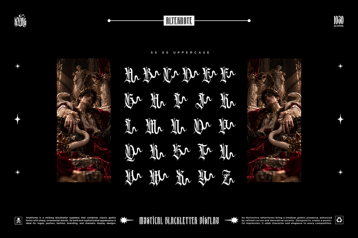 Anakfonta Typeface, a Blackletter Font by alit design (Photo 9 of 20)