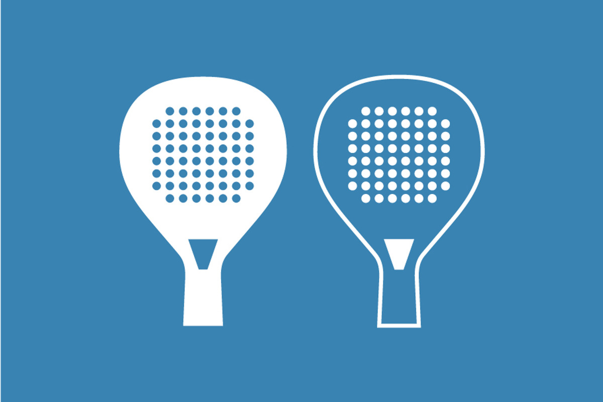 Padel tennis racket vector, a Graphic by Logoworks