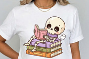 Haunted Reading Club Clipart Bundle, a Seasonal Illustration by Tanya Kart (Thumbnail 5 of 10)