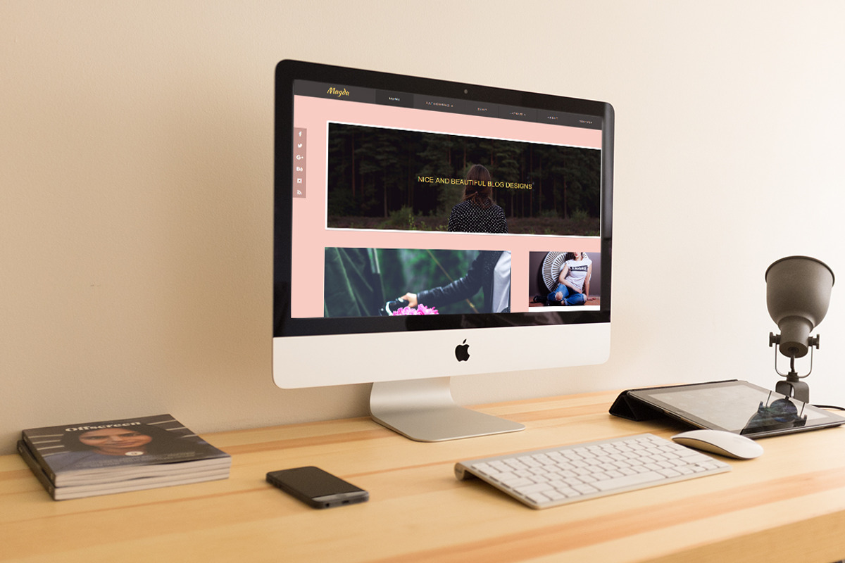 Wordpress Theme Feminine Blog Pink, a WordPress Template by CreativeBurger (Photo 2 of 2)