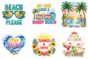 Summer Season Sublimation Quotes, an Illustration by DreamArtGraphic (Thumbnail 2 of 5)