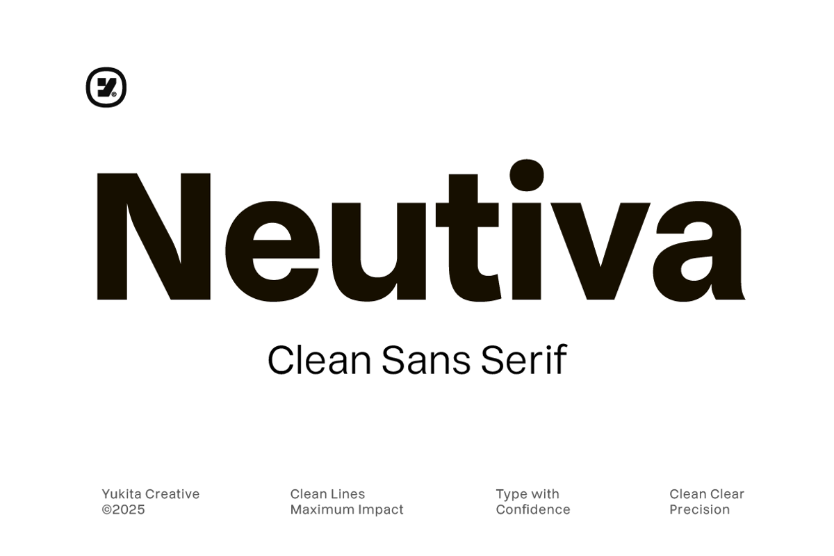 Neutiva Clean Sans Serif, a Sans Serif Font by Yukita Creative (Photo 1 of 12)