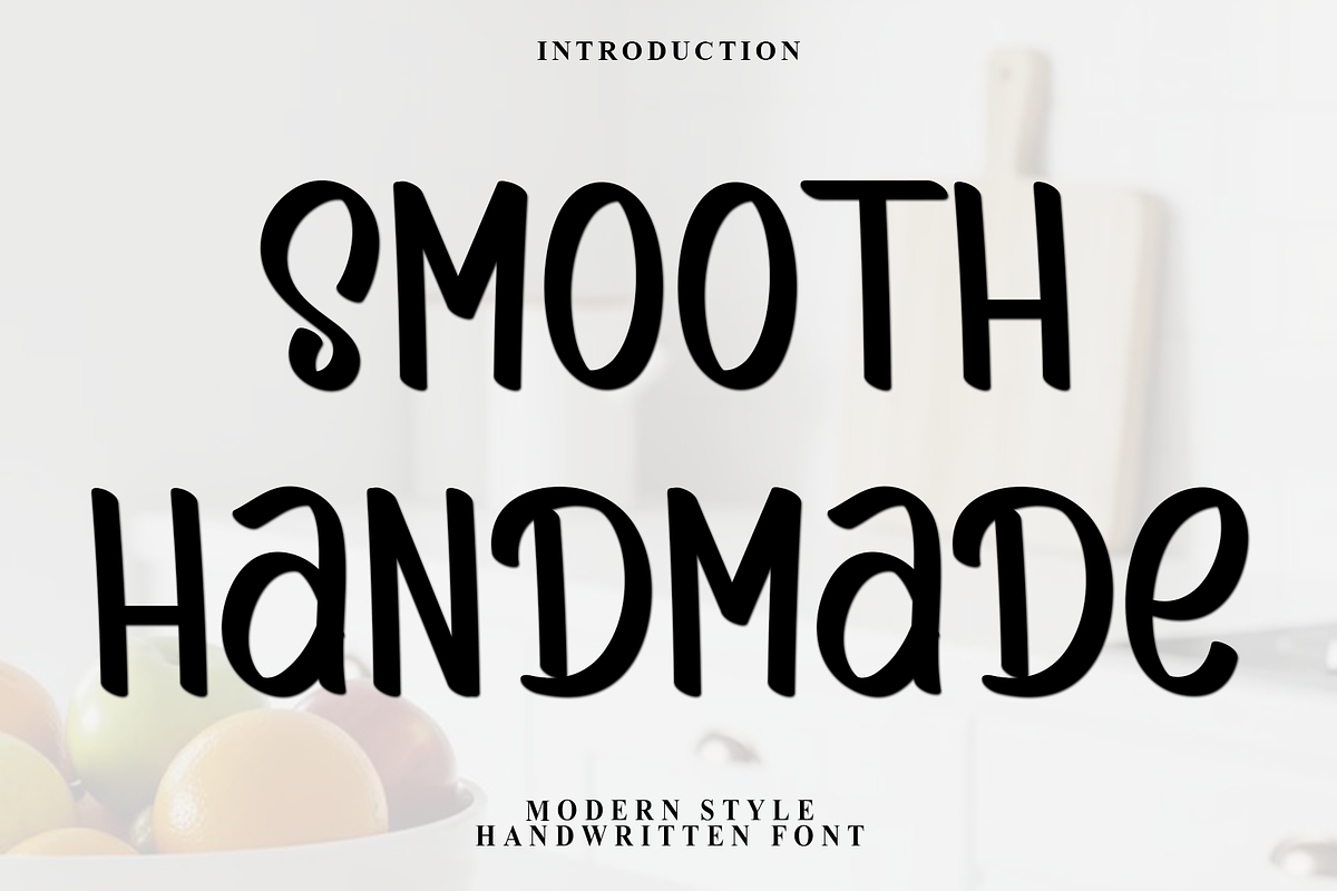 Smooth Handmade, a Script Font by InermediaSTUDIO (Photo 1 of 6)