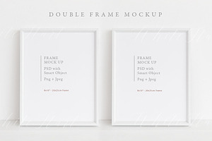 Double Frame Mockup - Psd Png