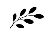 Botanical Leaf Silhouette Bundle, an Illustration by Creativeshirt (Thumbnail 2 of 51)