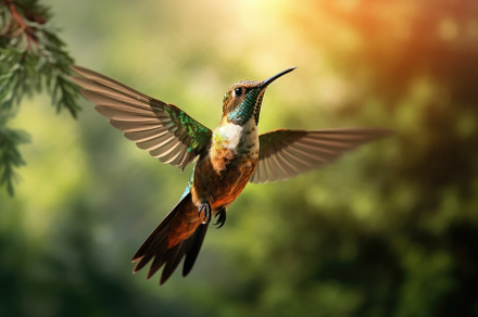 Male Ruby-throated Hummingbird archi, a Photo by Iftikhar Alam
