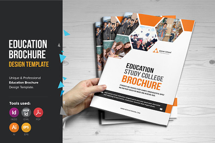 Education Brochure Template V1, a Brochure Template by JanySultana