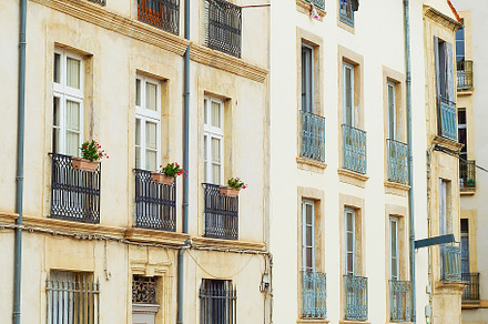 street traditional architecture Bеziers France, an Architecture Photo by joyt
