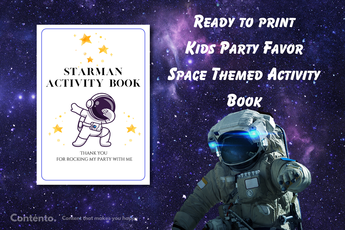 Starman Party Favors Activity Book, a Presentation Template by Contento BH (Photo 1 of 3)